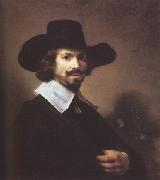 Carel fabritius Portrait of a Man.Pendant to Fig (mk33) Spain oil painting artist
